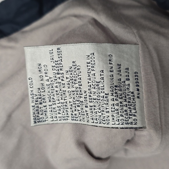 Vintage Cerruti Image Men's Full Zip Vest With Pouch Blue Drawstring Size Large* - Picture 17 of 17